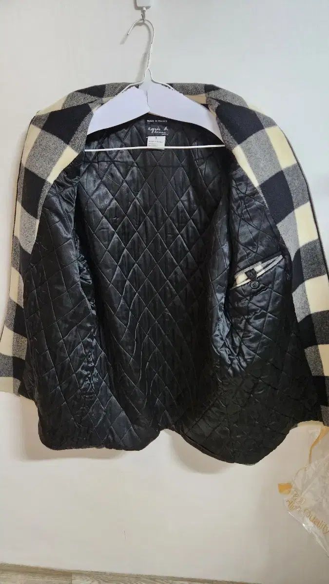 アニエス ベー ブロックチェック ウール ジャケット KANDAIZUMI_COM