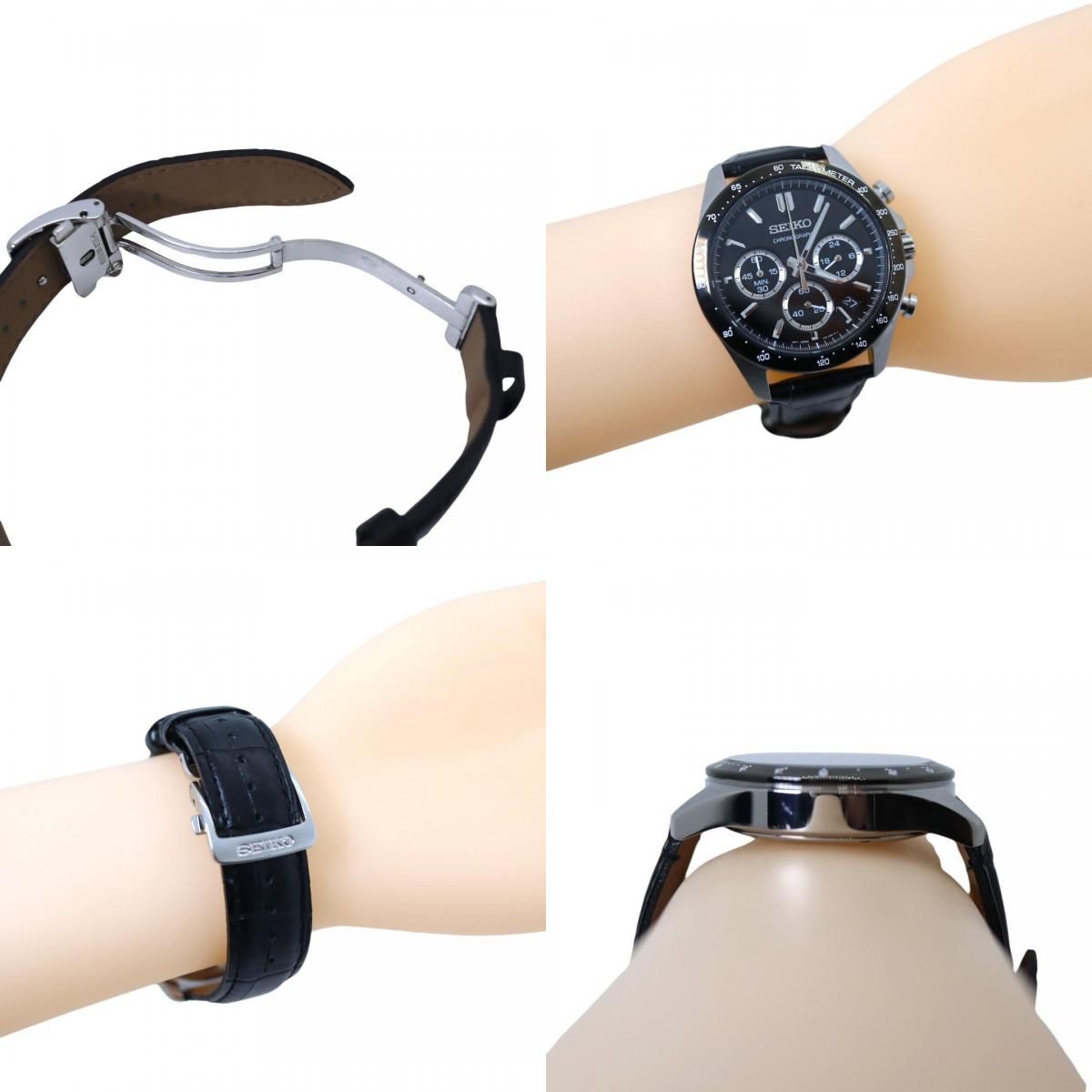 SEIKO セイコー クォーツ 8T63-00D0 クロノグラフ スピリット