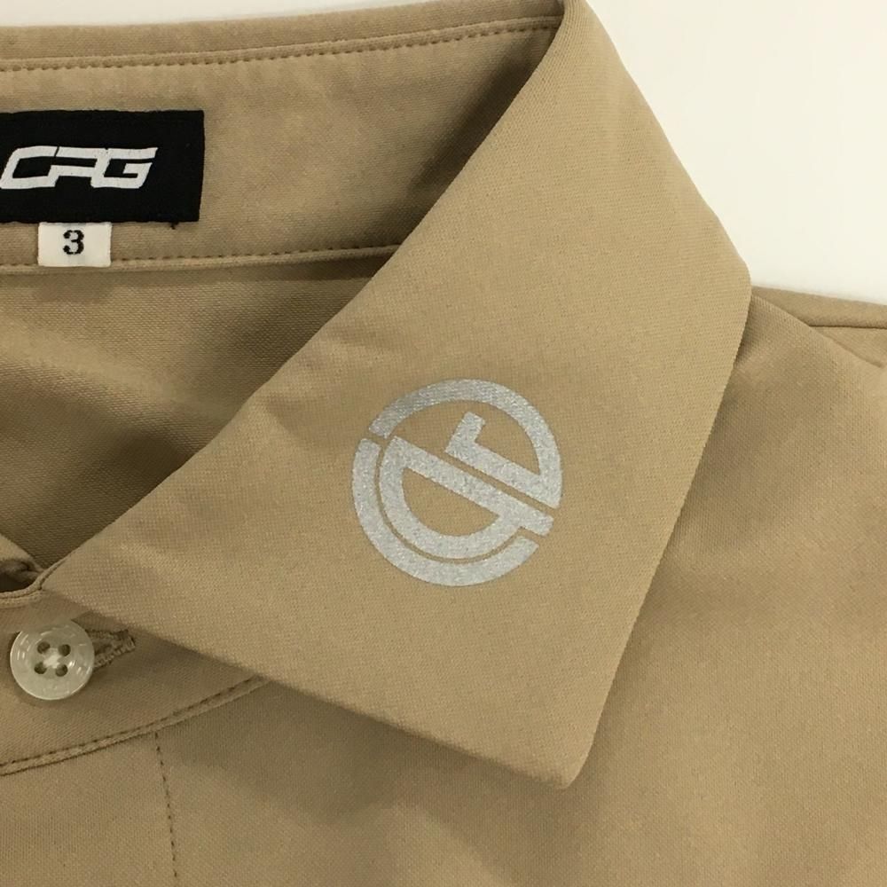 新品未使用】タグ付きCPG 長袖ポロシャツ ベージュ サイズ3 ゴルフ