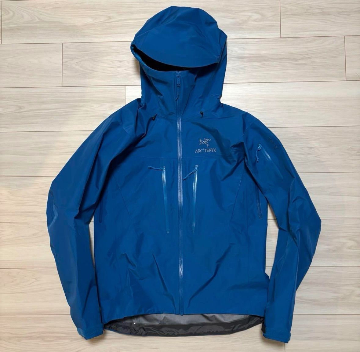 美品 アークテリクス アルファSV メンズM 青 ゴアテックス ナイロン
