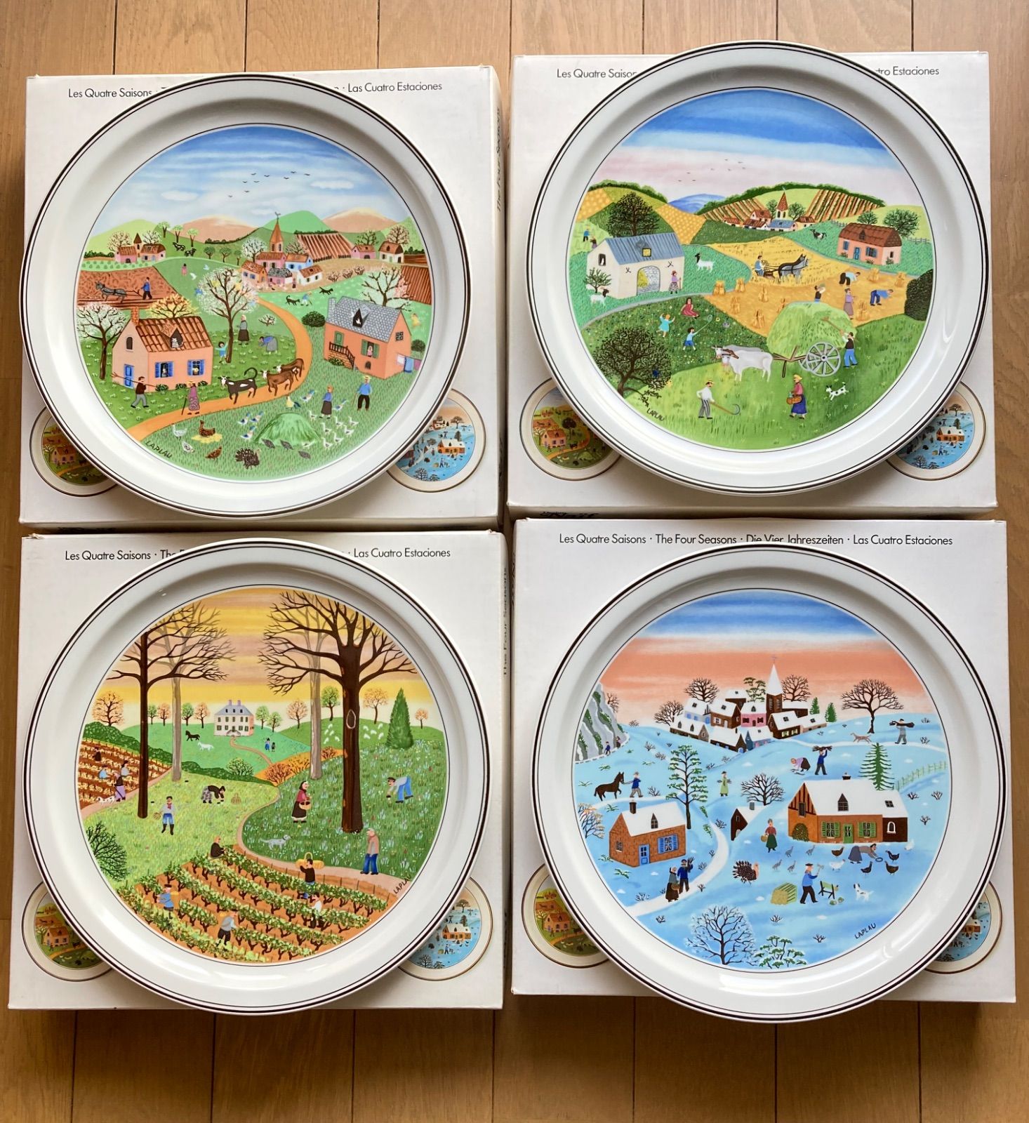 大人の上質  四季プレート ビレロイ&ボッホ Villeroy&Boch 4枚セット メルカリ - 食器