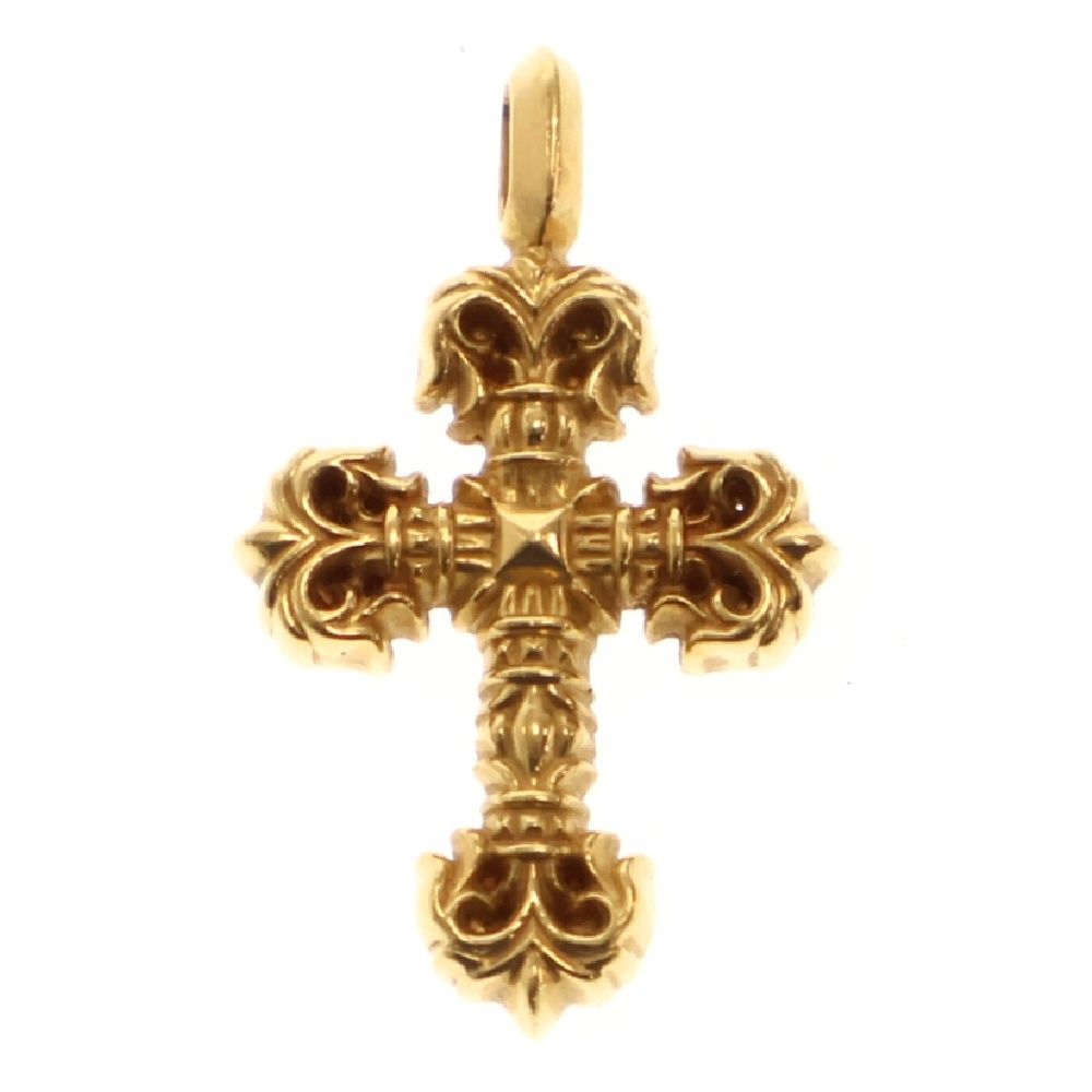 CHROME HEARTS (クロムハーツ) 22K CHARM FILIGREE TINY タイニーフィリグリー ゴールド ネックレストップ