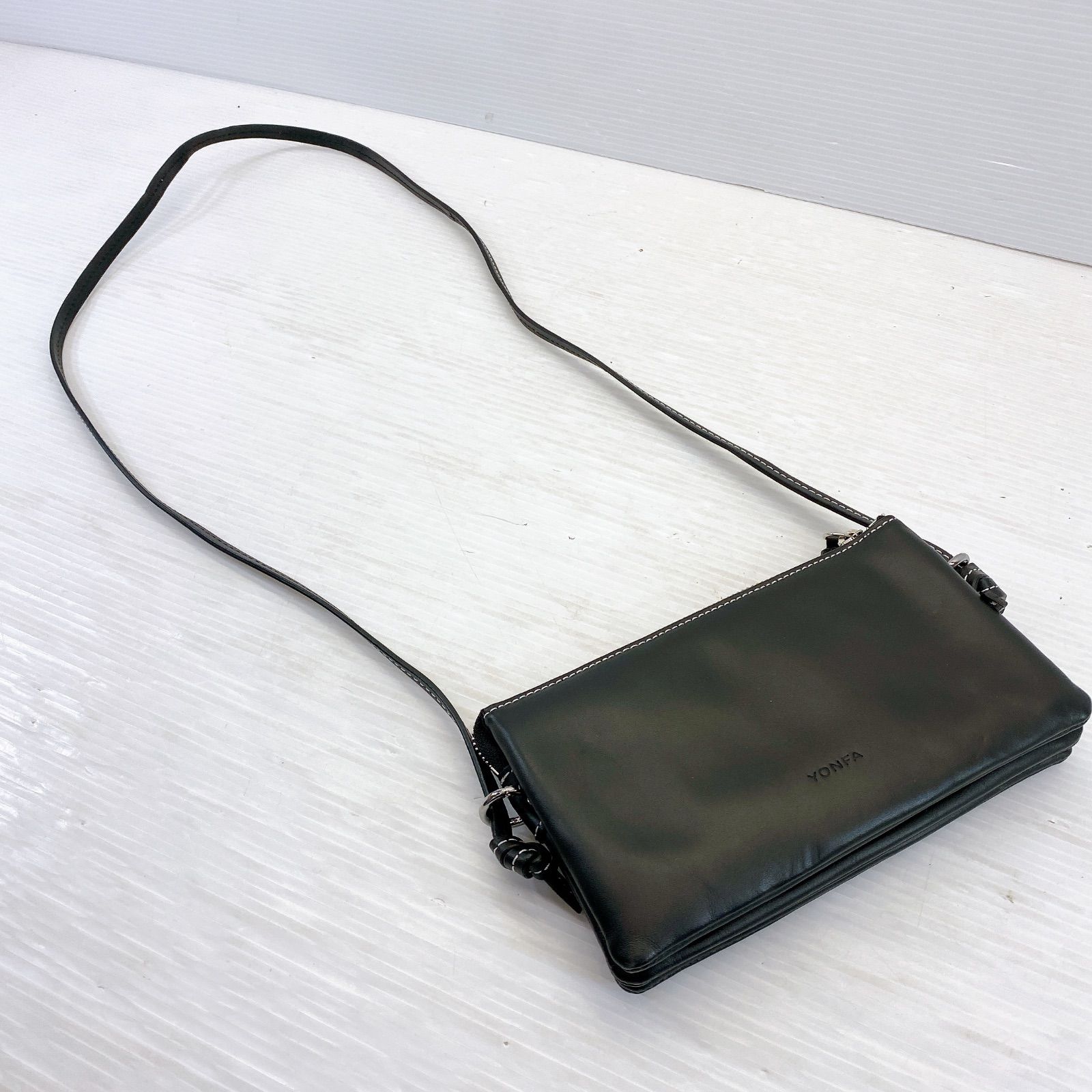 □YONFA ヨンファ osaifubag お財布バッグ レザー ユーティリティー