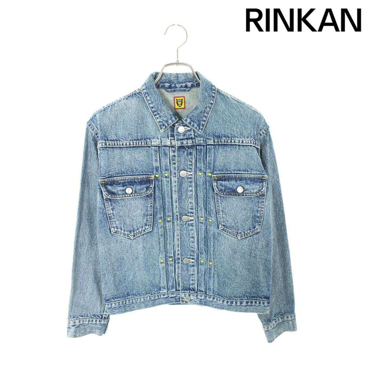 ヒューマンメイド HM25JK022 バックハート刺繍デニムジャケット メンズ S