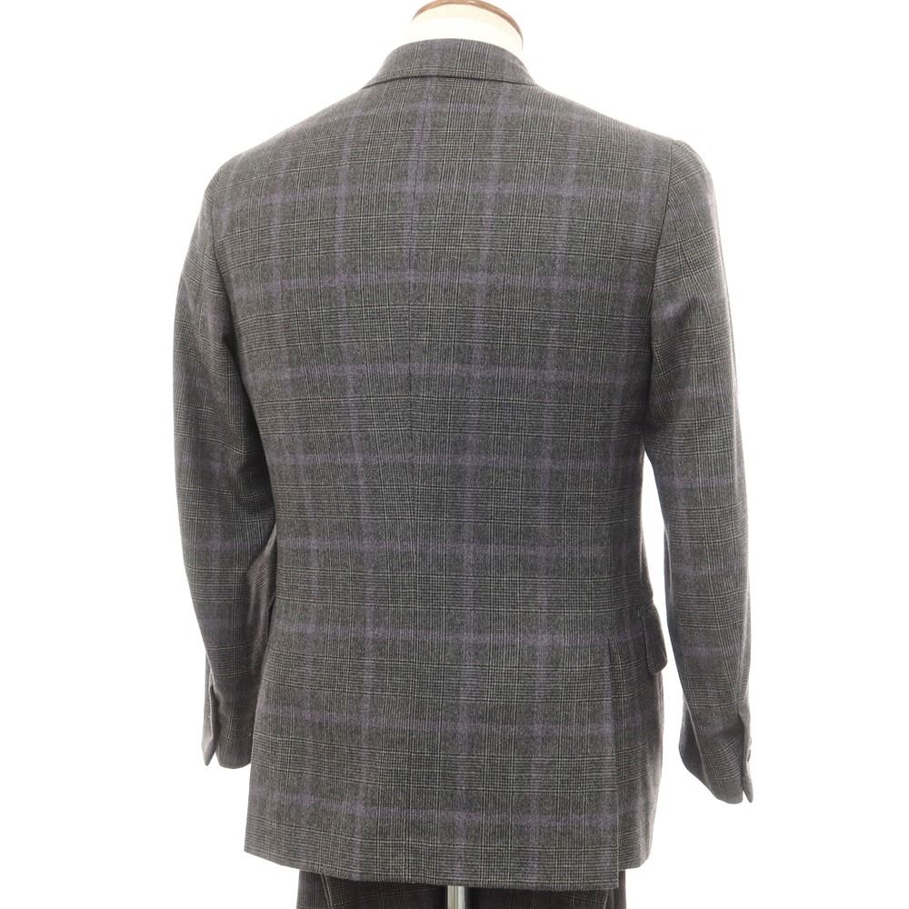 中古】イザイア ISAIA ウールカシミヤ グレンチェック 2つボタンスーツ 