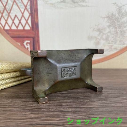 銅器 香炉 挿し香炉 仏堂香炉 香道具装飾品 工芸品 置物 銅製 香炉 九龍宣徳三足香炉 茶道香炉 仏堂香炉 香道具 装飾品