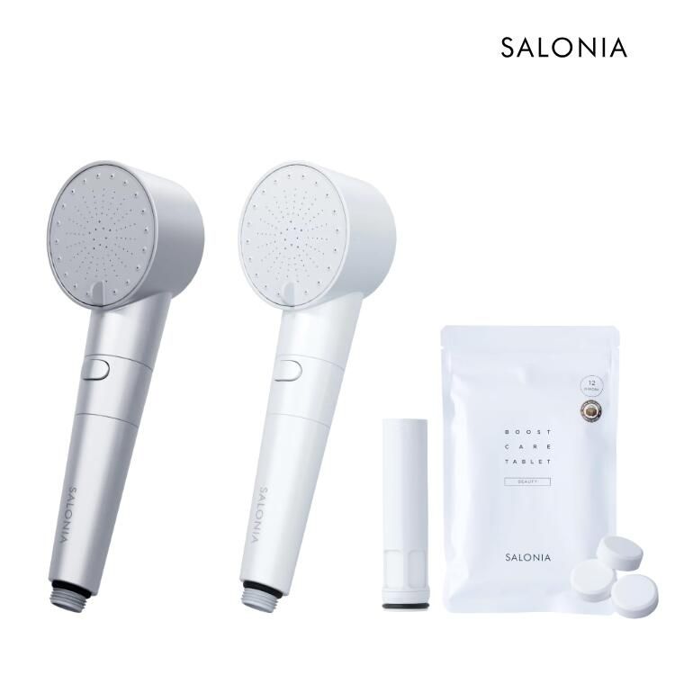 SALONIAシャワーヘッド SALONIA サロニア ファインバブルクリア 節水 ミスト ヘアケア 塩素除去 シャワーヘッド ナノバブル バス ヘッドスパ ギフト プレゼント