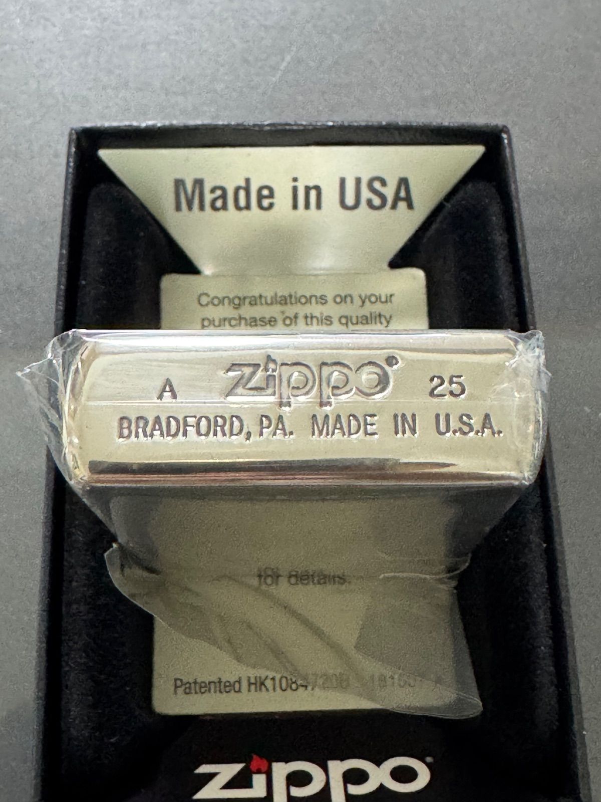 zippo ウィンディ ビックシルエット シルバー ブラック WINDY