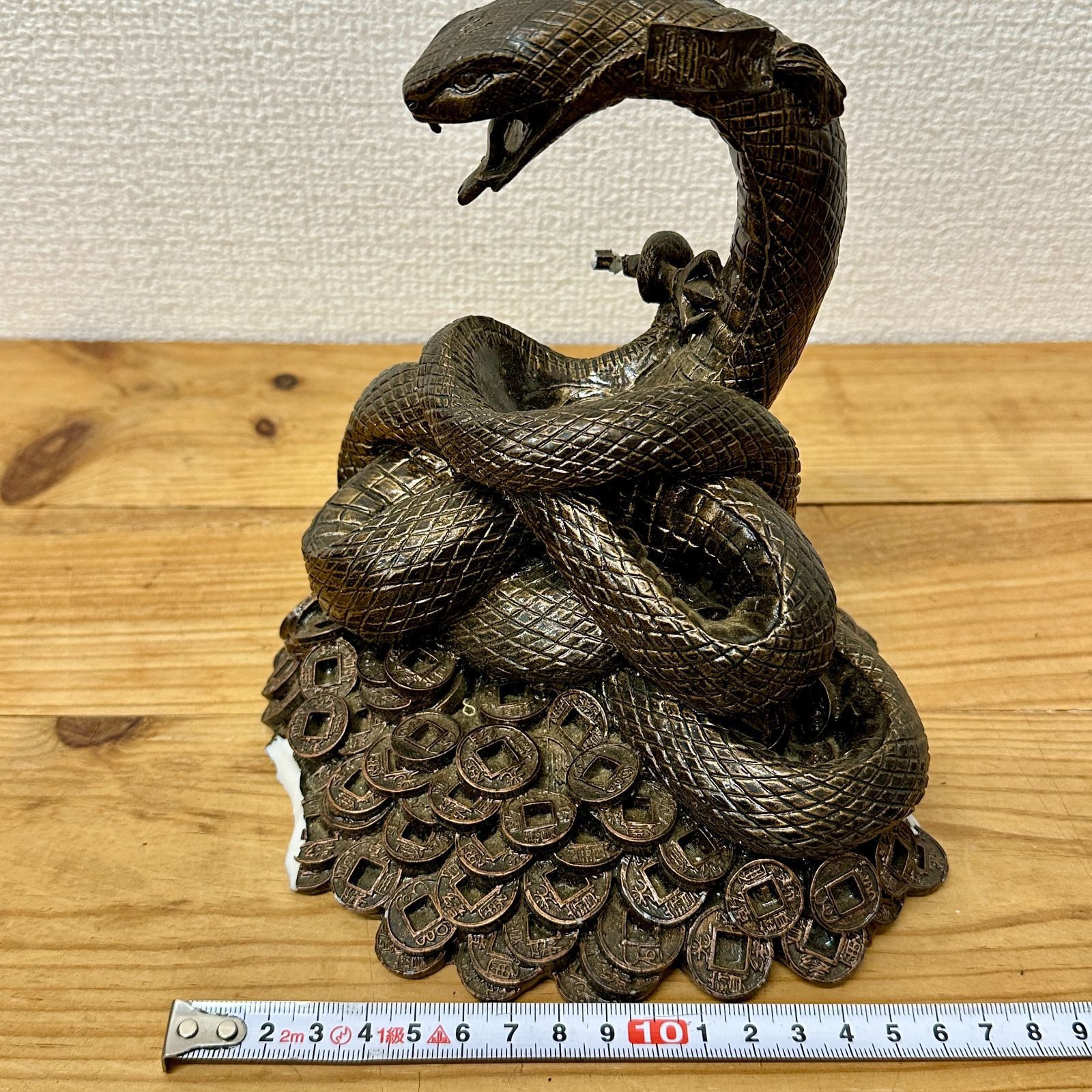 蛇 大蛇 置物 オブジェ インテリア 縁起物 干支 開運 風水 ヘビ 金運