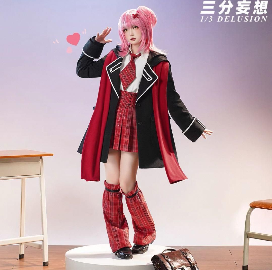 三分妄想 しゅごキャラ ジュエルジョーカー 日奈森あむ 制服コスプレ ウィ 靴追