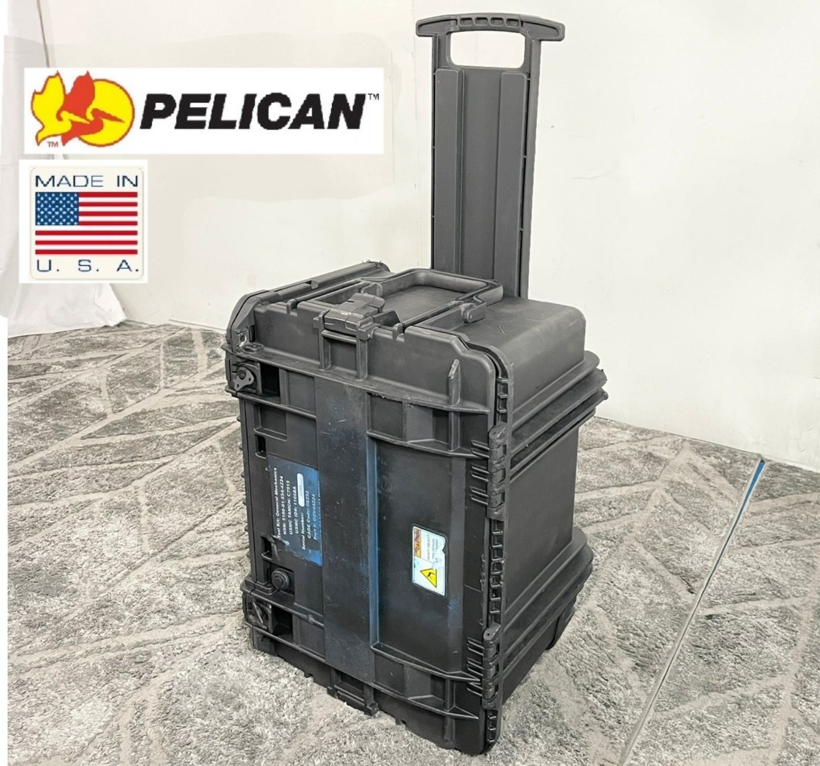 新規出品中！☆米軍放出品 ペリカン/Pelican ツールボックス 工具箱 ツールチェスト ハードケース キャスター付き 収納ケース  道具箱(160)TB24FK-2