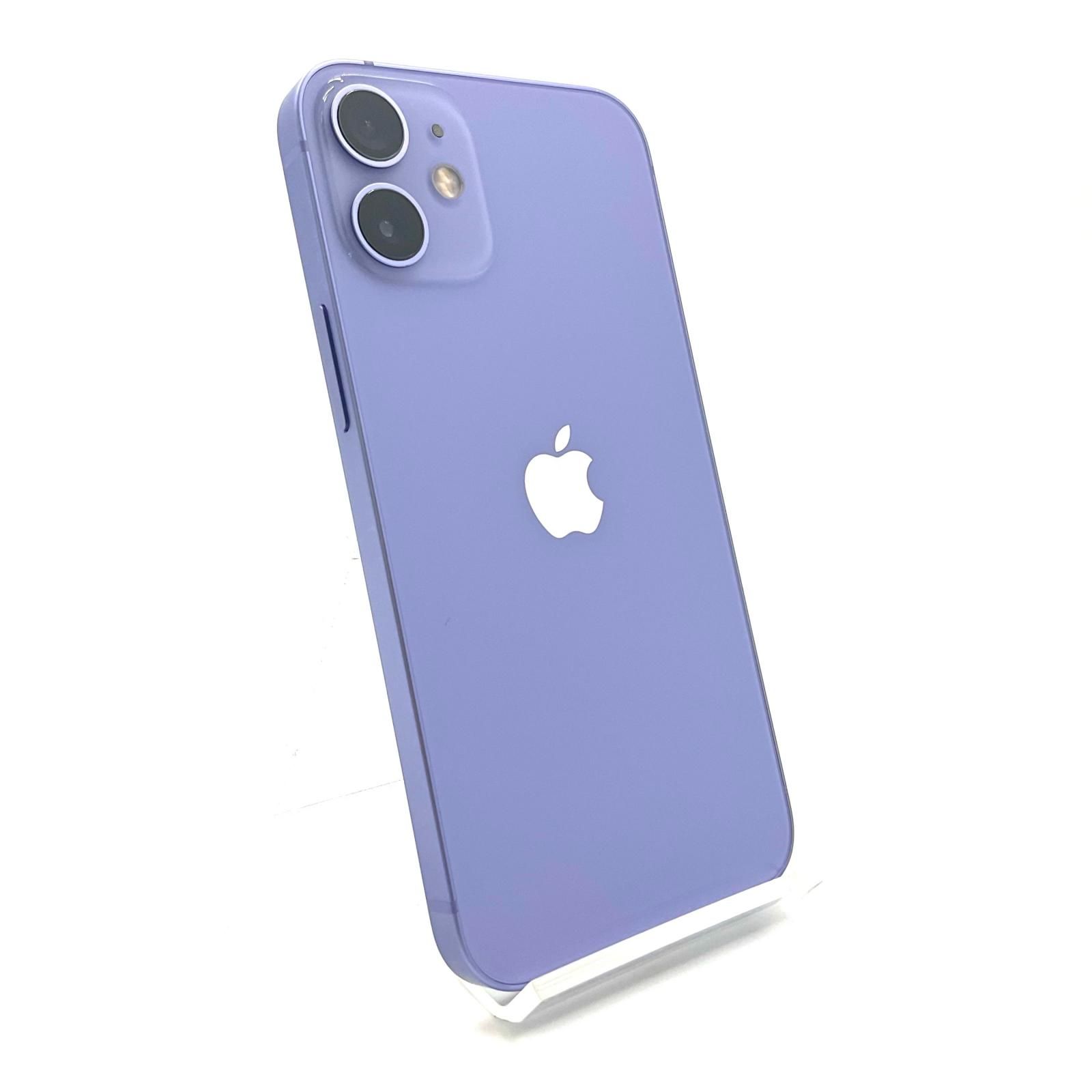 全額返金保証 最速発送 Apple iPhone 12 mini 128GB パープル SIMフリー 動作 済 75%
