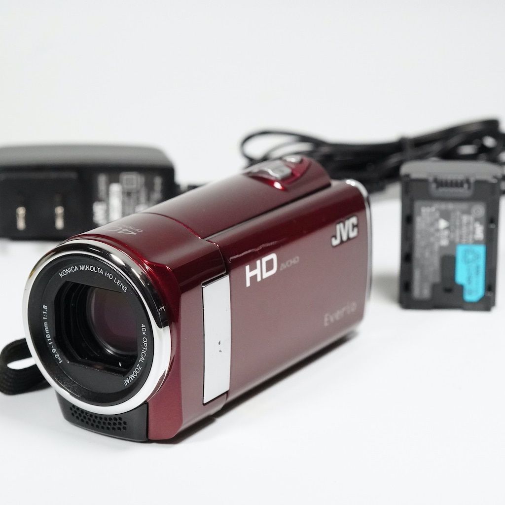 JVC Everio GZ-HM280 レッド ビデオカメラ - ビデオカメラ