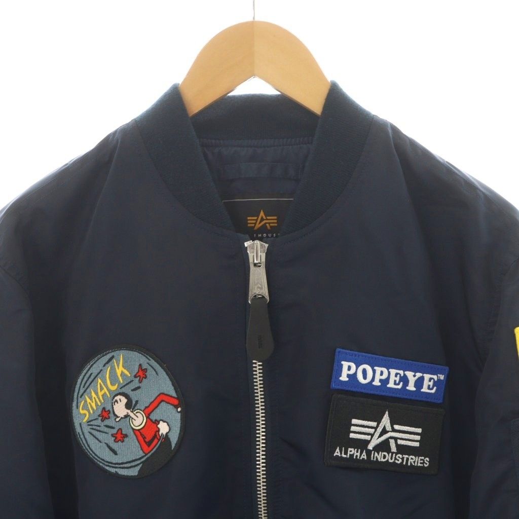 GAP ボア襟 中綿 B-15型 フライトジャケット M　ネイビー 90s GAP MA-1 Type Flight Jacket | VOSTOK