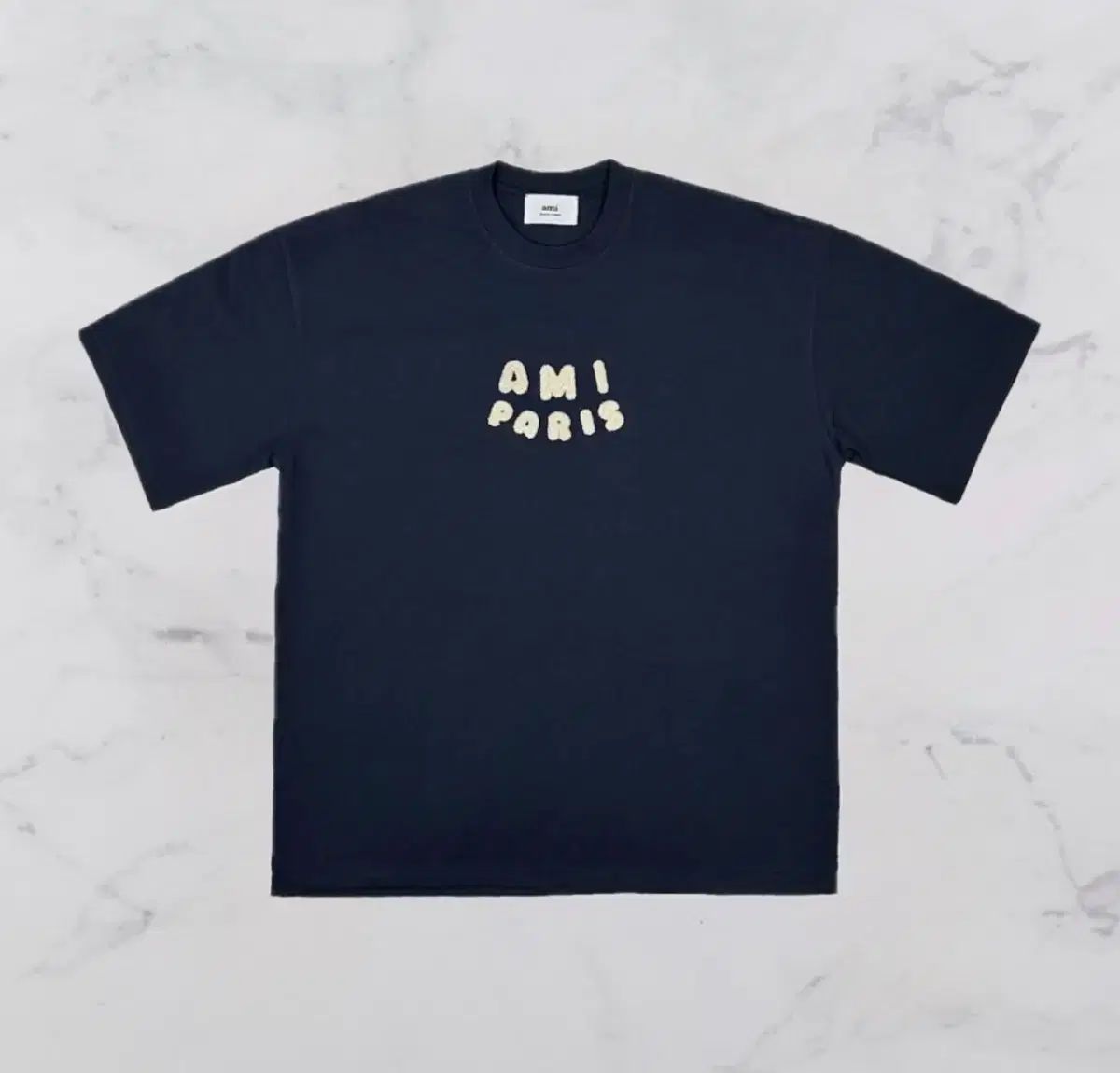 ami(アミ) パリ 半袖Tシャツ ネイビー - メルカリ