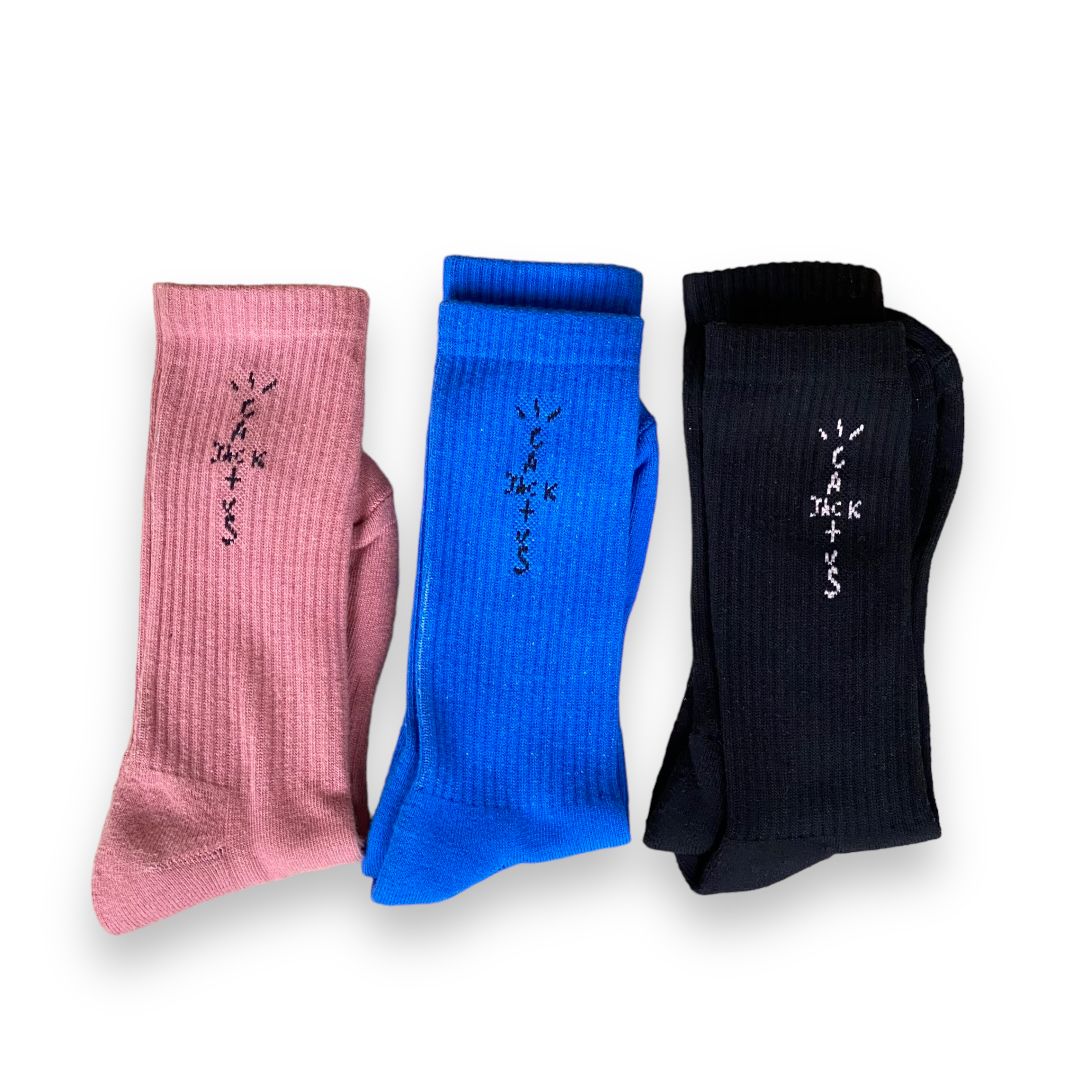 TRAVIS SCOTT CACTUS JACK BASIC3PACKSOCKS