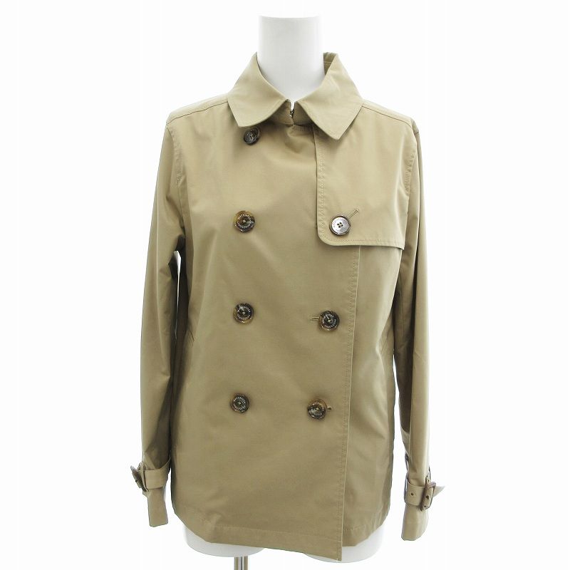 マッキントッシュフィロソフィー　ショート　トレンチ　ジャケット　コート　ベージュ WEB&一部店舗限定】ソフトギャバジンショートトレンチコート
