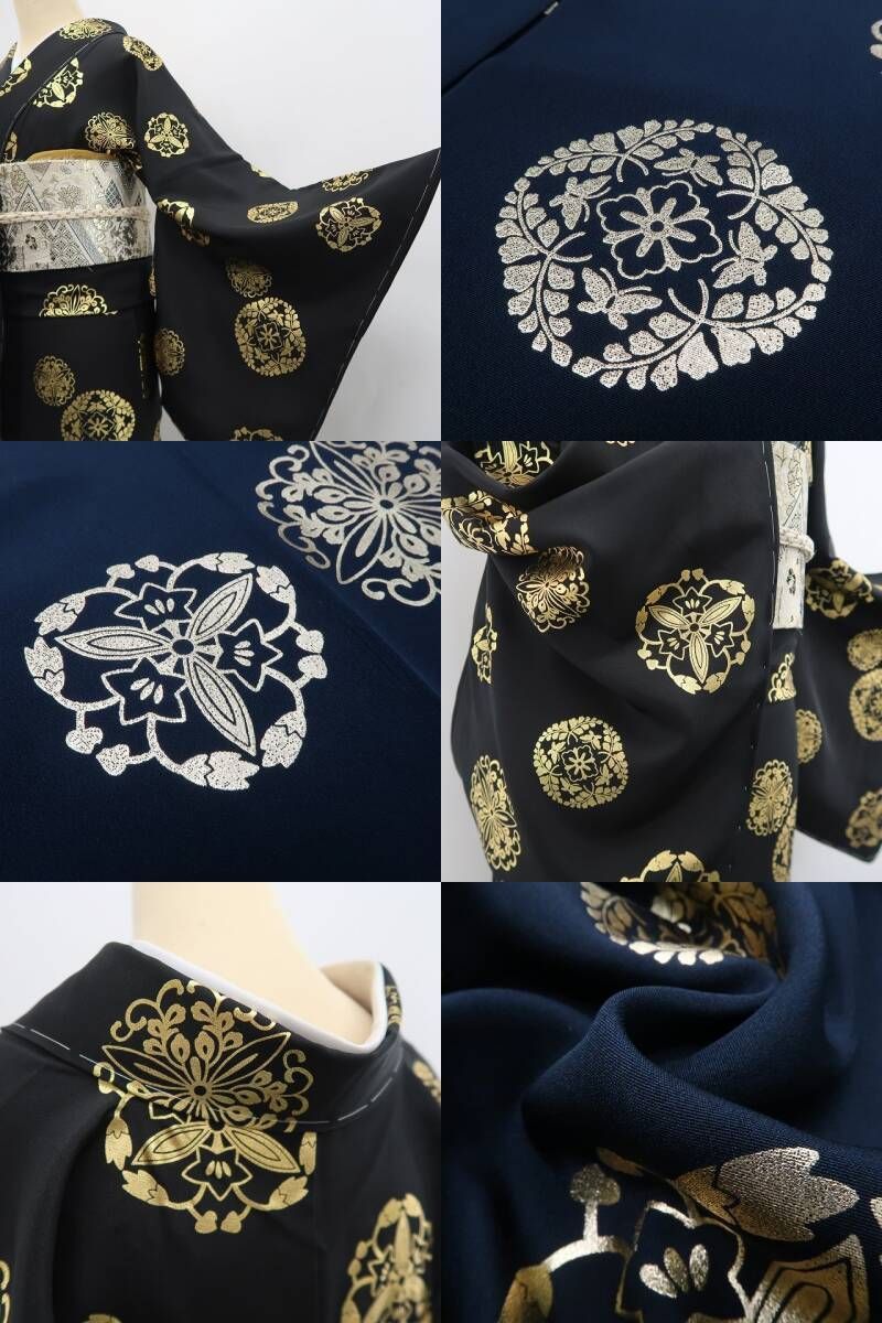 黒×金で個性を添えて和装を楽しむ