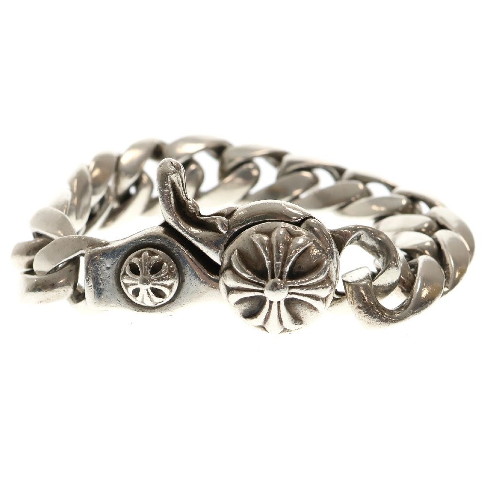 CHROME HEARTS (クロムハーツ) CLSC CHN LNK クラシックリンククリップブレスレット 13リンク シルバー
