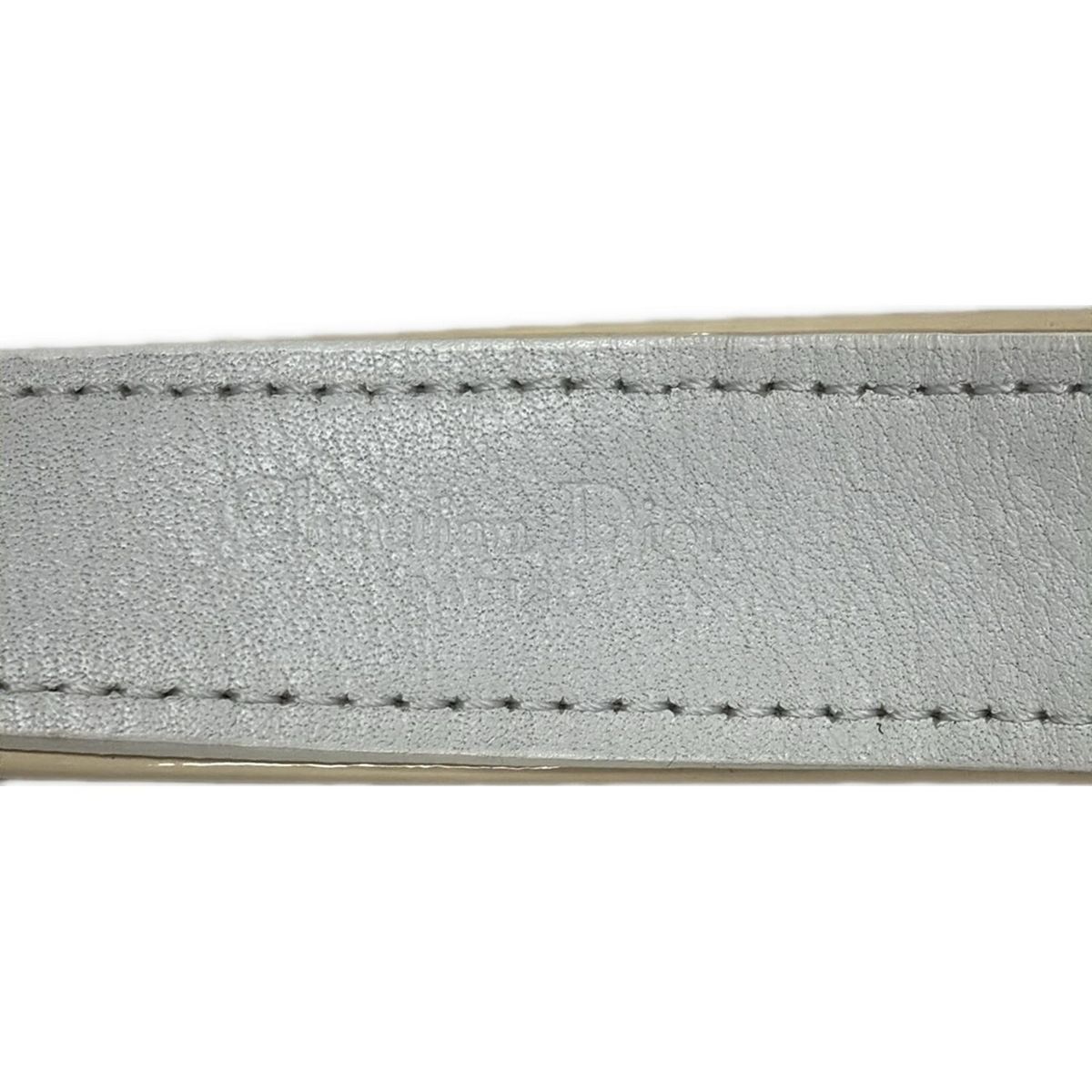 【美品】Christian Dior ベージュ ベルト DIOR | 30 Montaigne リバーシブルベルト 20mm スムースカーフスキン