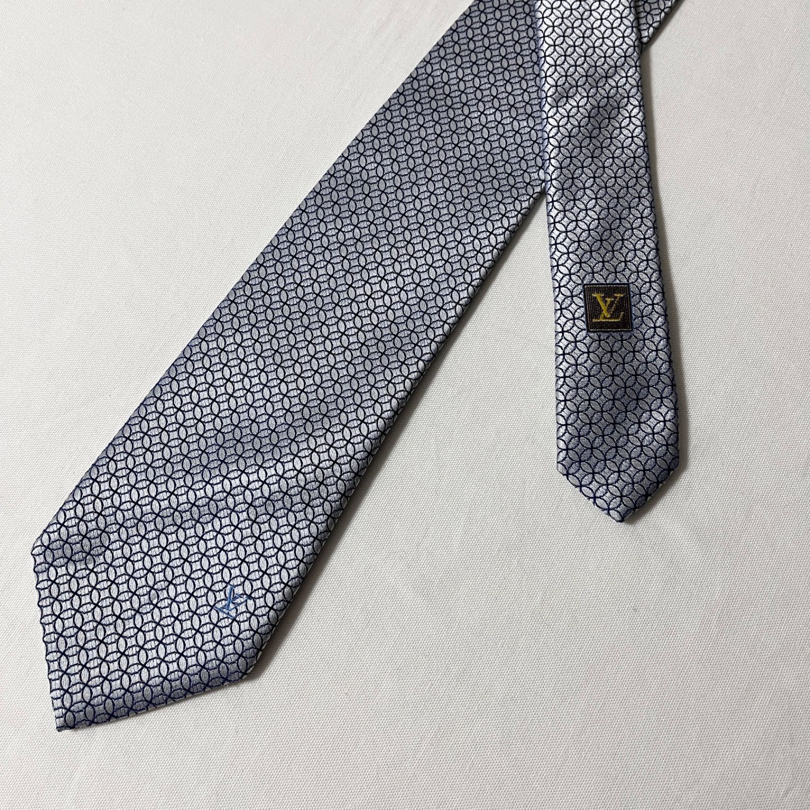 美品 LOUIS VUITTON ルイヴィトン ネクタイ シルク100% ライト