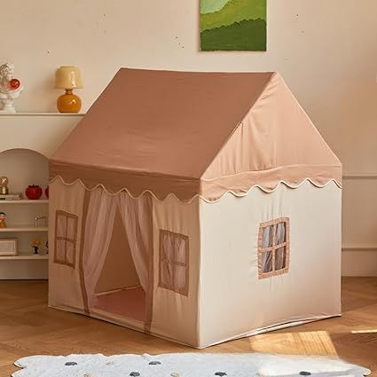 キッズテント 子供用テント ハウスタイプ き テントハウス プレイハウス 子供 キッズ テント 折り畳み 遊び小屋 室内遊具 ピンク室内プリンセス女の子お城ゲームハウスファミリー小さな家星明かりのついたアウトドアおもちゃハウス誕生日 クリス
