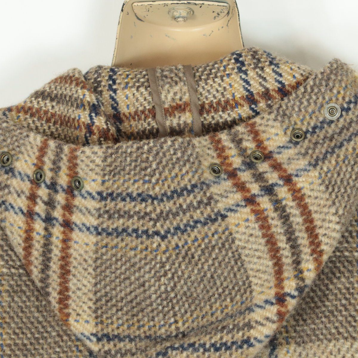 カネコイサオ☆大人可愛いダッフルコート チェック柄♪あったかウール