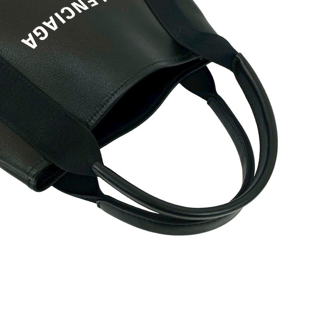 極 美品 BALENCIAGA バレンシアガ ネイビー カバス S レザー 本革 2way