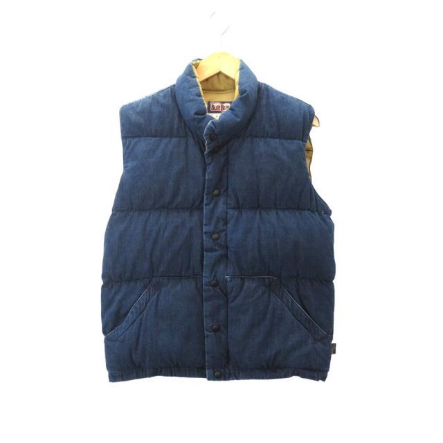 Crescent Down Works ダウンベスト S 青 中古・古着通販】Crescent Down Works (クレセントダウン