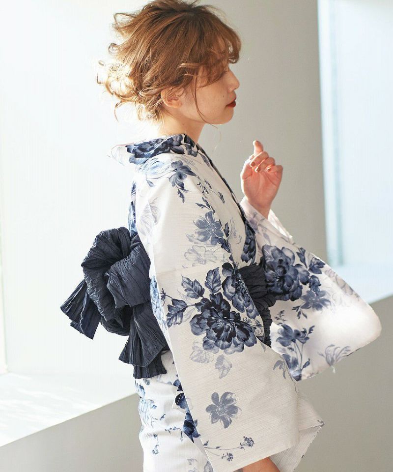 水彩の勿忘草色】Dita ディータ 浴衣 5点セット レディース 2025