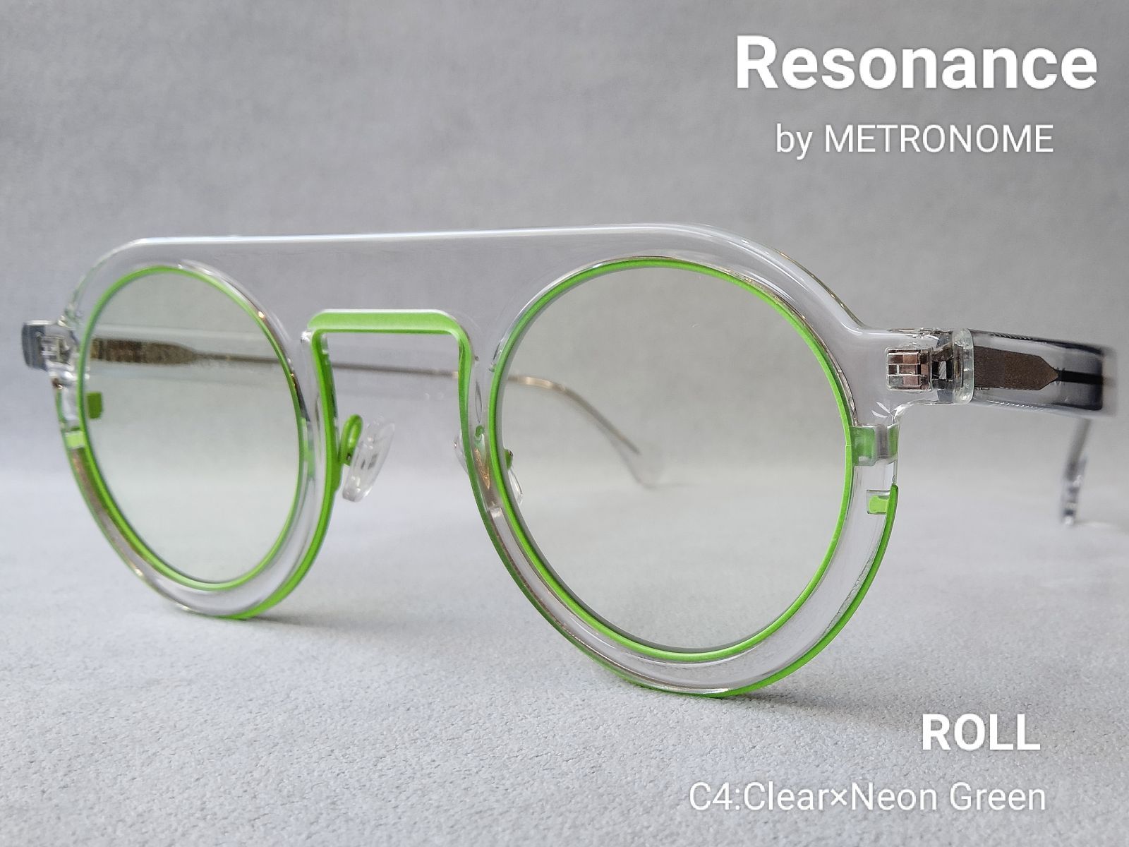 Resonance（レゾナンス）「ROLL」C4/ CLEAR × NEON GREEN ［UV400 
