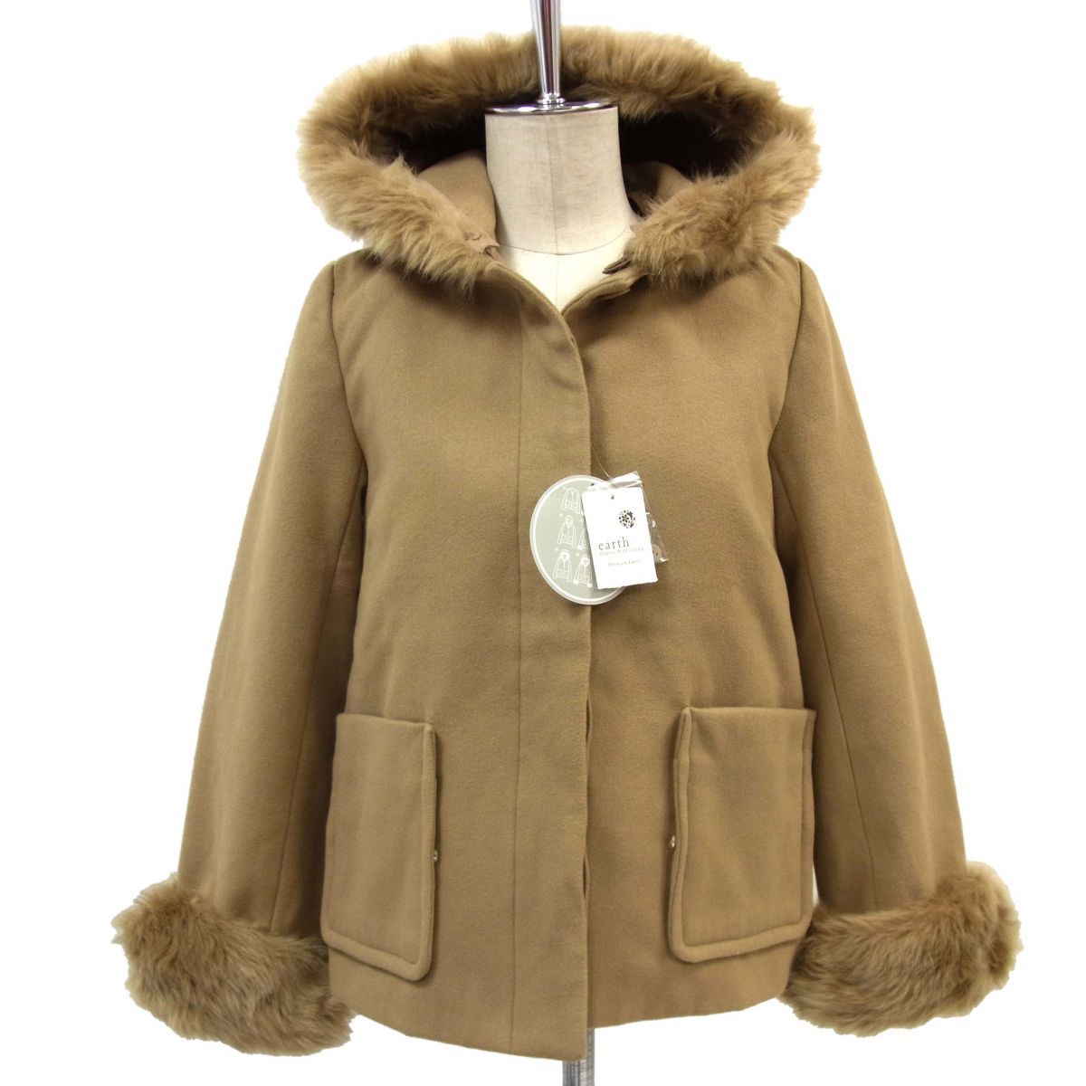 ARMANI JEANS] フェイクファーコート size S ジャケット・アウター