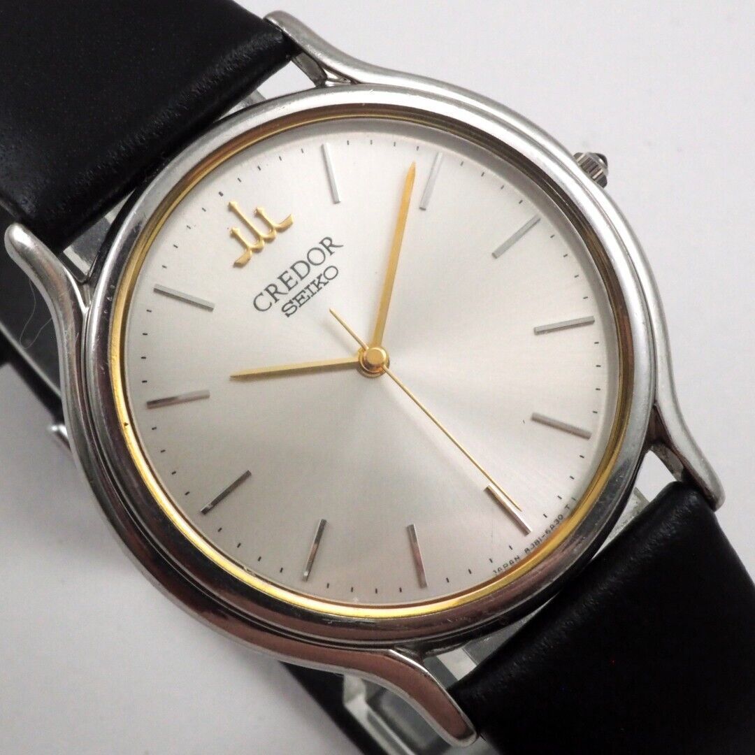 【SEIKO】セイコー CREDORクレドール Men's QUARTZ dress watch Ref.8J81-6A30 電池交換済 動作品 $