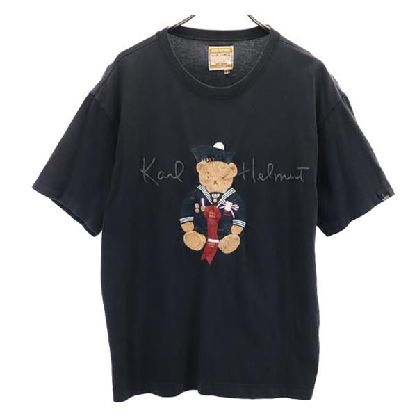 カールヘルム 半袖 Tシャツ L ブラック系 Karl Helmut メンズ 【230618