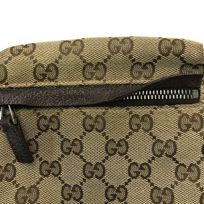 GUCCI グッチ ボディバッグ メンズ GGキャンバス/レザー ウエスト