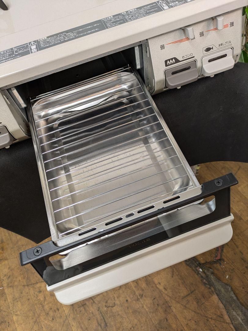 J082☆Rinnai☆LPガスコンロ☆水無し片面焼きグリル