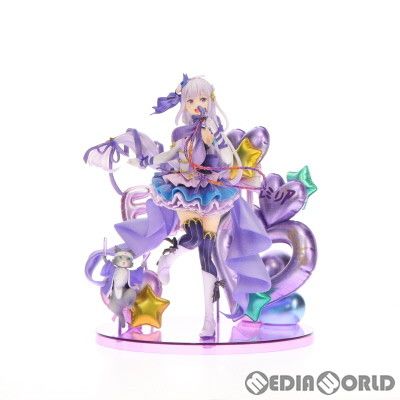 alpha - エミリア アイドルVer. SHIBUYA SCRAMBLE FIGURE Re:ゼロから始める異世界生活 1/7 完成品 フィギュア アベマショッピング&amp;eStream Store限定 eStream/アルファサテライト SHIBUYA SCRAMBLE FIGURE、TVアニメ『リゼロ』より、「エミリア