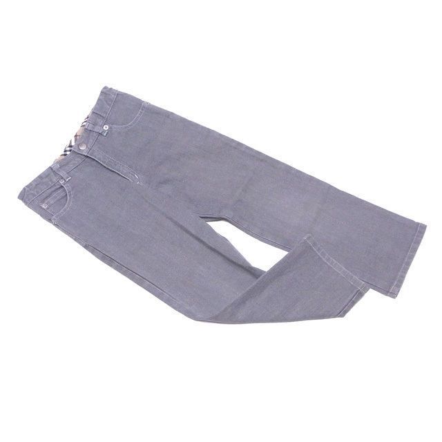 バーバリー ジーンズ ストレート SAMPLE キッズ カラーデニム グレー×シルバー BURBERRY レディース プレゼント 贈り物 オシャレ 大人 ファッション D1805