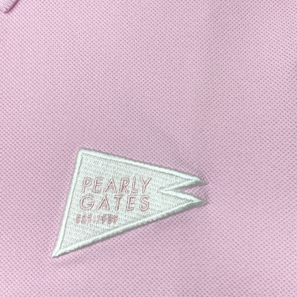 サイズ：0 PEARLY GATES パーリーゲイツ 2023年 ニットジャケット  ピンク系 [240101467970] ゴルフウェア レディース ストスト サイズ：2 PEARLY GATES パーリーゲイツ 2023年 半袖ポロシャツ
