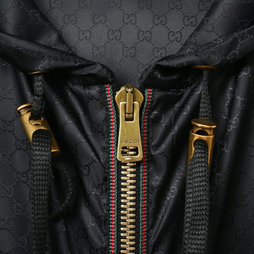 【GUCCI】ノット柄（結び目柄）ジップアップ　ブルゾン GUCCI(グッチ) MAXI CLAMP PATTERN COTTON JACKET総柄ジャケット