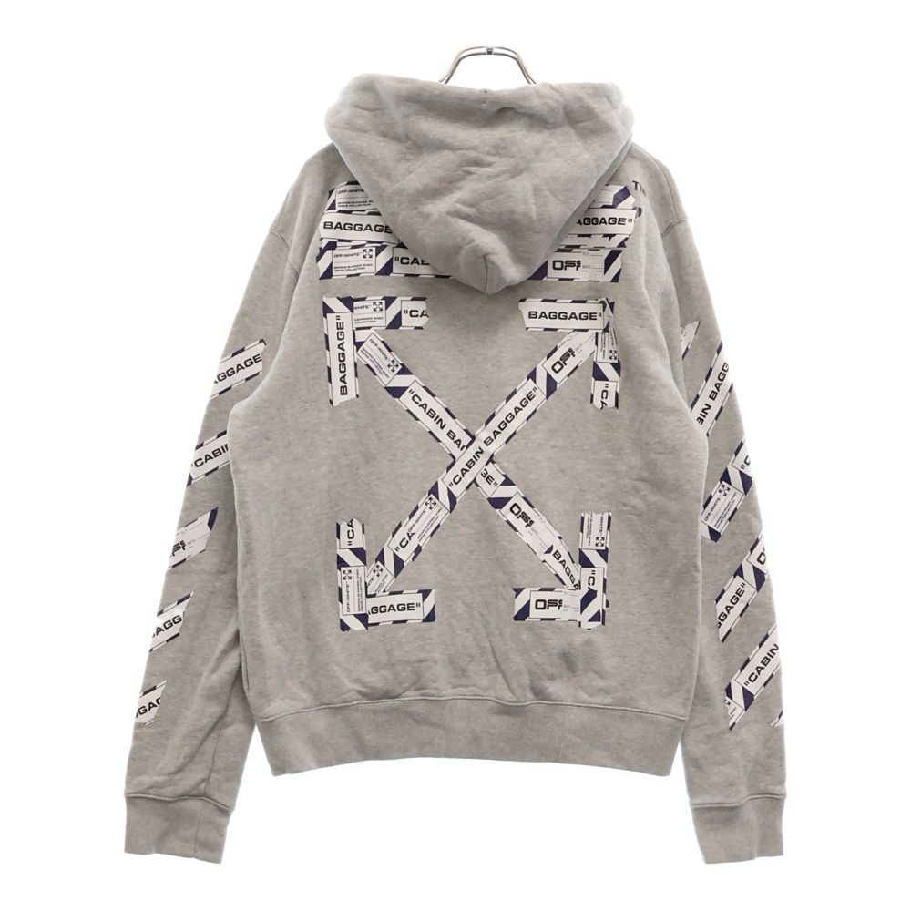 オフホワイト OFF-WHITE 20SSテープアロー ジップフーディ パーカー 