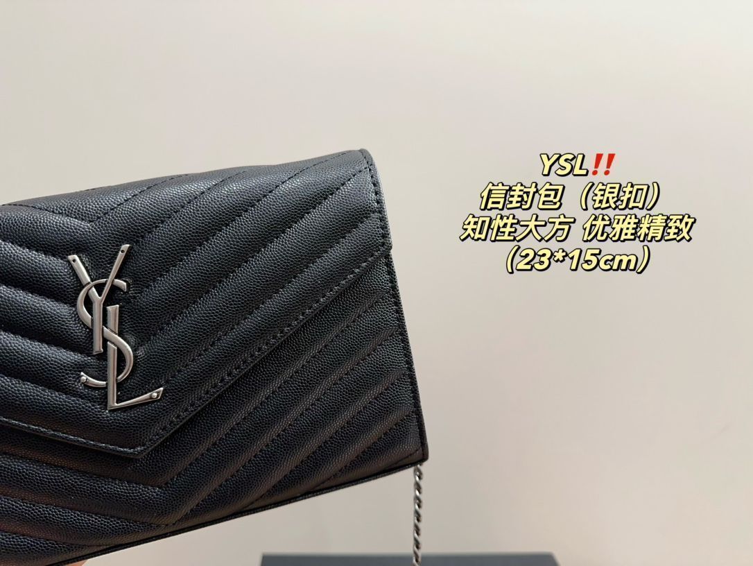 サンローラン YSL封筒バッグ シルバーバックルショルダーバッグ ハンドバッグ ポーチ レディース脇バッグ すなわちハンドバッグバッグバッグ 財布 キーバッグ ゼロ財布 ハンドバッグ バッグ ショルダーバッグ -MM輸入