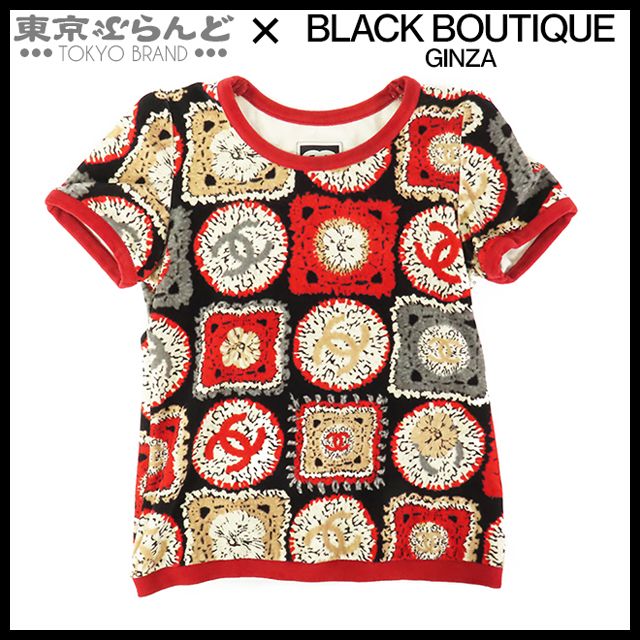 シャネル CHANEL スポーツライン グラフィックベロア Tシャツ 09P