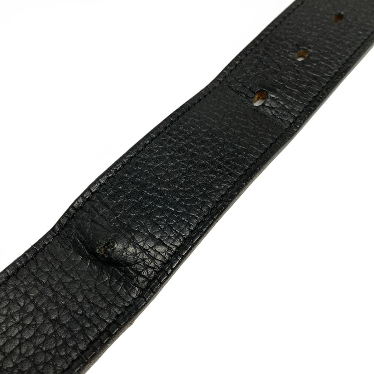 CELINE by Phoebe Philo ブラック レザー ベルト オーバー