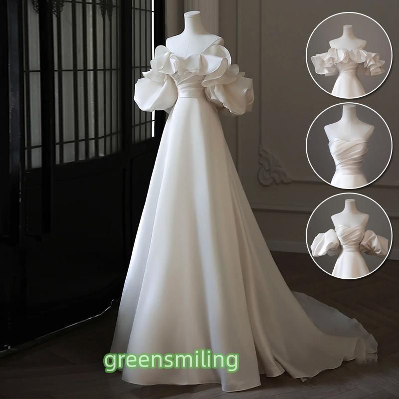 ウェティグドレス 結婚式 安い 大きいサイズ ウェティグドレス Aラインドレス トレーン ドレス 海外挙式 花嫁 パーティードレス 送料無料 エンパイア 二次会 パーティードレス 結婚式 ウェティグドレス 安い 大きいサイズ ロング