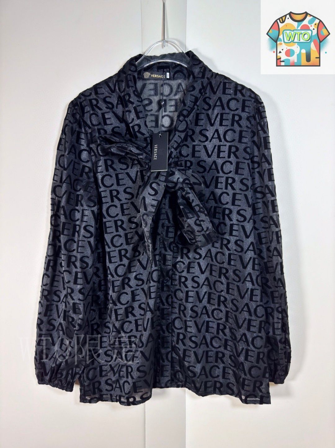ヴェルサーチオーダー等2点確認です VERSACE JEANS COUTURE ヴェルサーチ シャツ ロゴ プリント