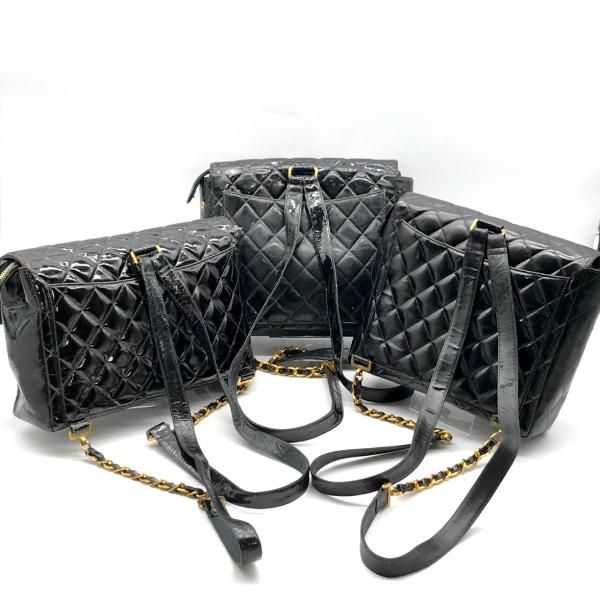 CHANEL シャネル マトラッセ パテント ココマーク ターンロック