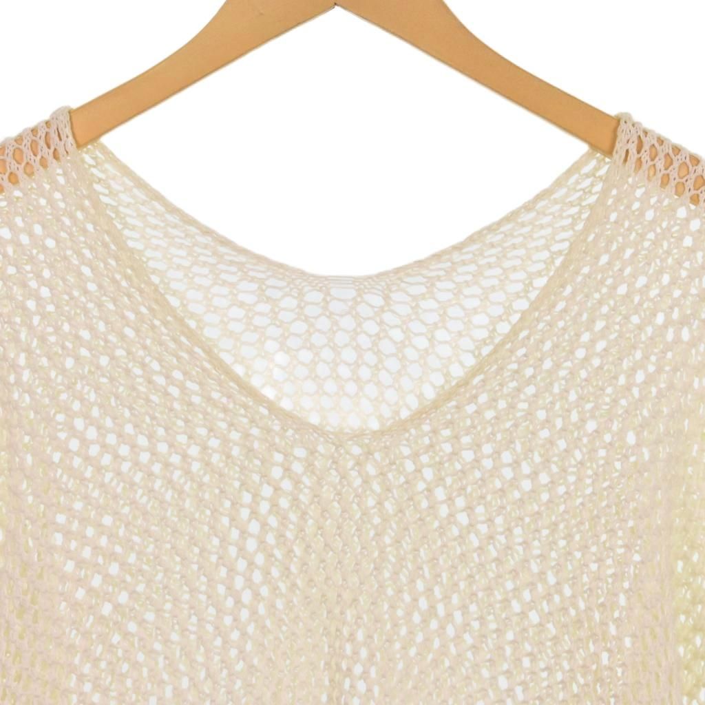 サルバム sulvam 23SS MESH ASYMMETRY KNIT クロシェット