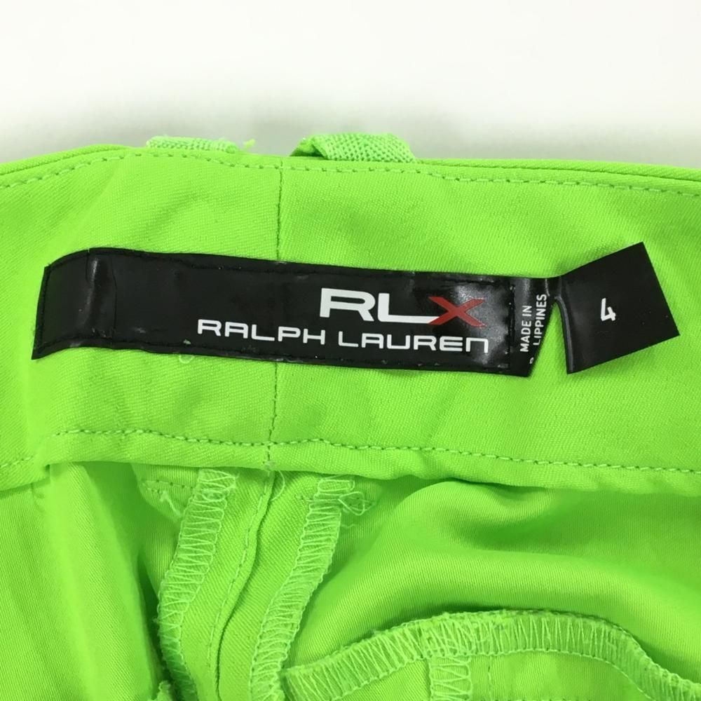 超美品】RLXラルフローレン ハーフパンツ 蛍光グリーン 無地