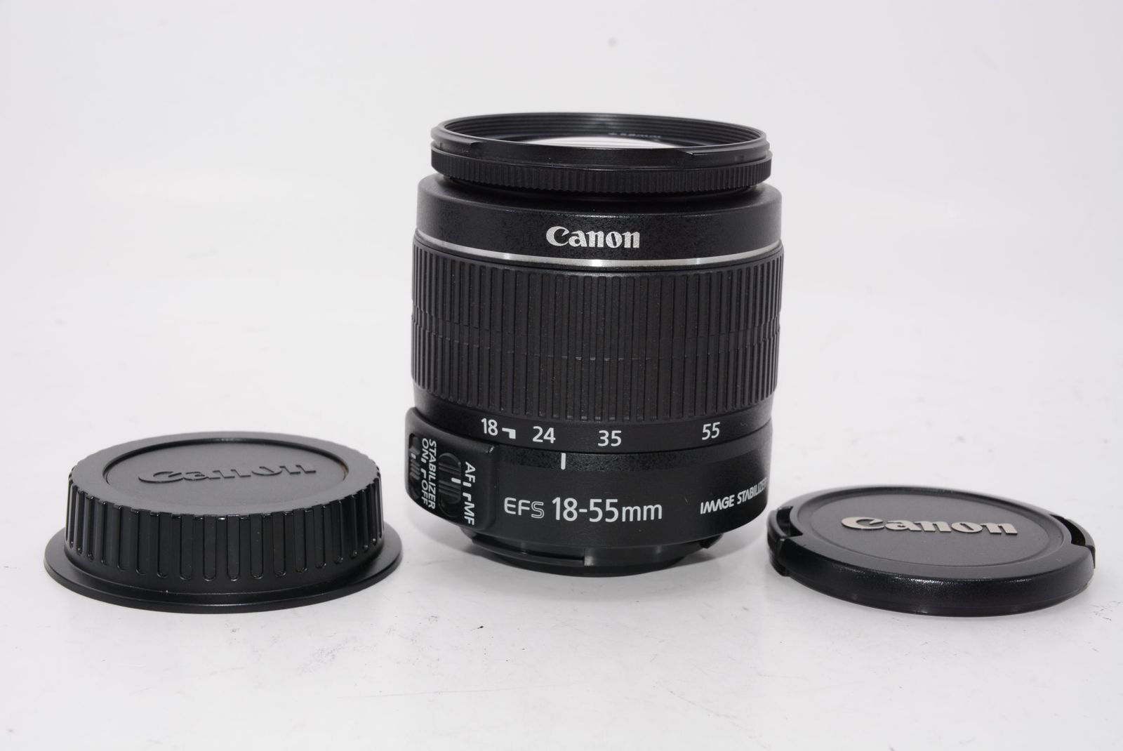 外観特上級】Canon EF-S18-55mm F4.0-5.6IS STM - 百獣の買取王カメラ